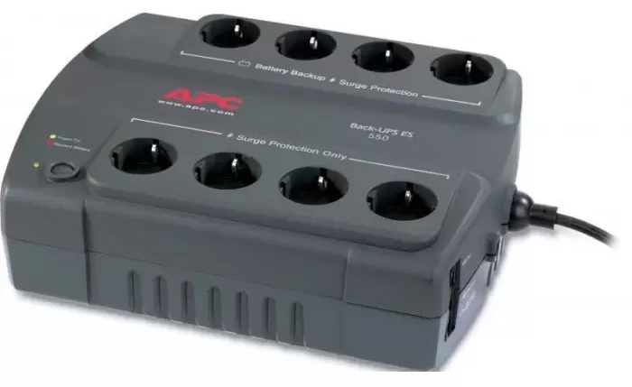 UPS APC Back-UPS, BE550G-GR, 550VA, Acumulator Nou, 8 x Prize Schuko, 2 Ani Garantie, Refurbished - imaginea 1