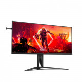 MONITOR AOC AG405UXC 40 inch, Panel Type: IPS, Backlight: WLED, Resolution: 3440x1440, Aspect Ratio: 21:9,  Refresh Rate:144Hz, Response time GtG: 4ms, Contrast (static): 1000:1, Contrast (dynamic): 80M:1, Viewing angle: 178º(R/L), 178º(U/D), Colours: 16.7 millions, Adjustability: Tilt: -5/25 - imaginea 4