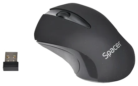 Mouse wireless Spacer SPMO-W12, Negru - imaginea 1
