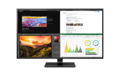 Monitor 42.5" LG 43UN700P-B, IPS, 4K UHD 3840*2160, 8 ms, 16:9, 400 cd/mp, 1000:1, 178/178, Anti-Glare, 3H, 4* HDMI, USB Type-C, DP, headphone out, PIP/ PBP, HDR Effect, Flicker Safe, HDR 10, boxe 10W, VESA 200*200, culoare negru - imaginea 1