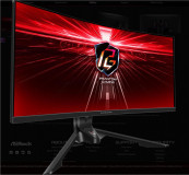 Asrock 34" Curved Gaming Monitor, Rezolutie: WQHD 3440x1440, Refresh rate: 165Hz, Timp raspuns: 1ms (MPRT), unghi vizualizare: 178, Flicker free, Interfata: 2 x HDMI™ 2.0,1 x DisplayPort™ 1.4, antena WI-FI integrata, Anti-Glare, Luminozitate:550 cd/m², Contrast: 3000:1, culori: 16.7m, Difuzoare - imaginea 4