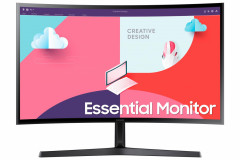 MONITOR SAMSUNG LS24C366EAUXEN 24 inch, Curvature: 1800R , Panel Type: VA, Resolution: 1920x1080, Aspect Ratio: 16:9,  Refresh Rate:60Hz, Response time GtG: 4ms, Brightness: 250 cd/m², Contrast (static): 3000 : 1, Viewing angle: 178º(R/L), 178º(U/D), Color Gamut (NTSC/sRGB/Adobe RGB/DCI-P3): 72% - imaginea 2