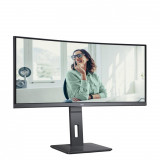 MONITOR AOC CU34P3CV 34 inch, Panel Type: VA, Backlight: WLED, Resolution: 3440 x 1440, Aspect Ratio: 16:9,  Refresh Rate:100Hz, Response time GtG: 4 ms, Brightness: 300 cd/m², Contrast (static): 3000:1, Contrast (dynamic): 50m:1, Viewing angle: 178/178, Color Gamut (NTSC/sRGB/Adobe RGB/DCI-P3) - imaginea 3