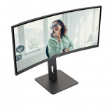 MONITOR AOC CU34P3CV 34 inch, Panel Type: VA, Backlight: WLED, Resolution: 3440 x 1440, Aspect Ratio: 16:9,  Refresh Rate:100Hz, Response time GtG: 4 ms, Brightness: 300 cd/m², Contrast (static): 3000:1, Contrast (dynamic): 50m:1, Viewing angle: 178/178, Color Gamut (NTSC/sRGB/Adobe RGB/DCI-P3) - imaginea 7