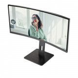 MONITOR AOC CU34P3CV 34 inch, Panel Type: VA, Backlight: WLED, Resolution: 3440 x 1440, Aspect Ratio: 16:9,  Refresh Rate:100Hz, Response time GtG: 4 ms, Brightness: 300 cd/m², Contrast (static): 3000:1, Contrast (dynamic): 50m:1, Viewing angle: 178/178, Color Gamut (NTSC/sRGB/Adobe RGB/DCI-P3) - imaginea 8