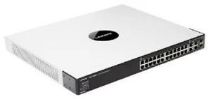 Switch Linksys SFE2000, 24 x Rj45 10/100 + 2 Rj45, 2 x SFP 1Gb, rackabil, 1U — Second Hand