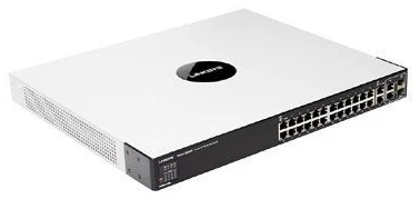 Switch Linksys SFE2000, 24 x Rj45 10/100 + 2 Rj45, 2 x SFP 1Gb, rackabil, 1U - imaginea 1