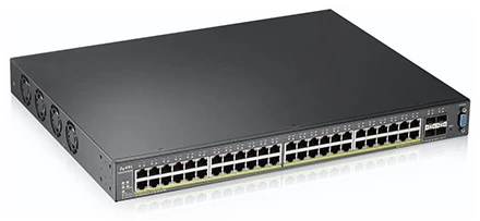 Switch ZyXel GS2210-48 Layer 3, 48 x RJ45 100/100, 2 x SFP, rackabil, 1U - imaginea 1