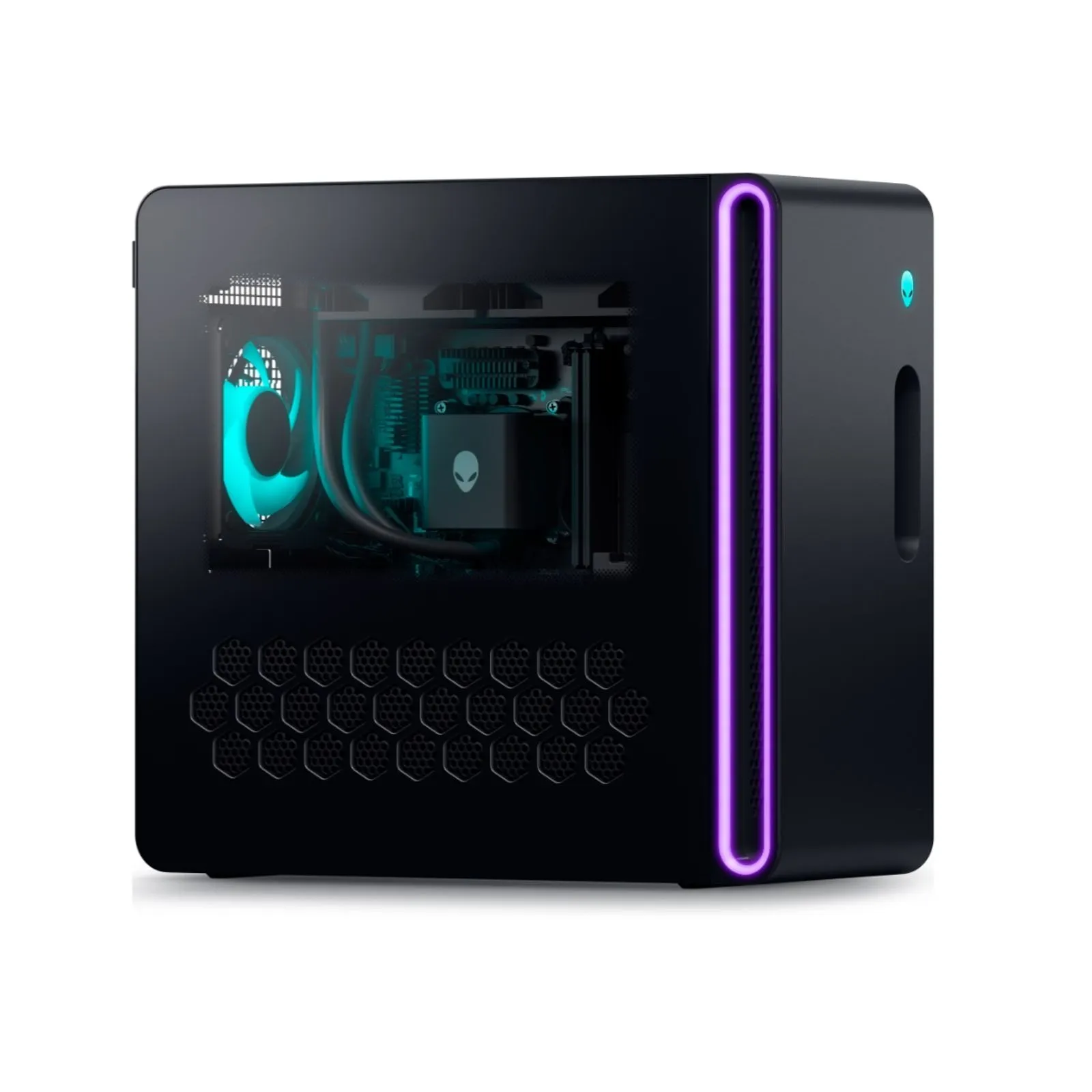 Calculator Gaming Dell Alienware Aurora ACT1250, Intel Core Ultra 7 265KF 3.3 GHz, 32 GB DDR5, 1 TB SSD M.2 NVMe, nVidia GeForce RTX 4060 Ti 8 GB GDDR6, Wi-Fi 7, Bluetooth, Kit Tastatura + Mouse Wired, WaterCooling, Sursa 1000W Platinum, 3 Ani Garantie, Gaming - imaginea 4