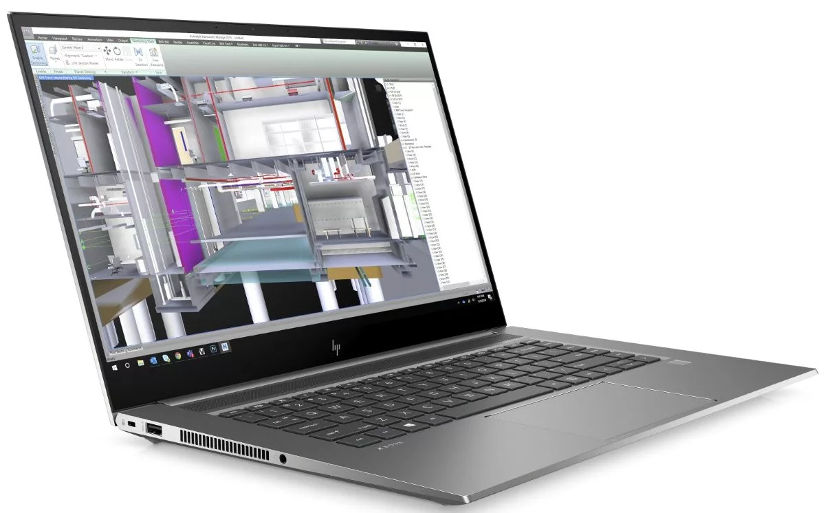 Laptop HP ZBook Create G7, Intel Core i7 10750H 2.6 GHz up to 5.0 GHz, nVidia GeForce RTX 2070 Max-Q 8 GB GDDR6, Wi-Fi, Bluetooth, WebCam, Display 15.6" 1920 by 1080, Fara Memorie Ram, Fara Hard Disk, Windows 11 Pro, 3 Ani Garantie - imaginea 4
