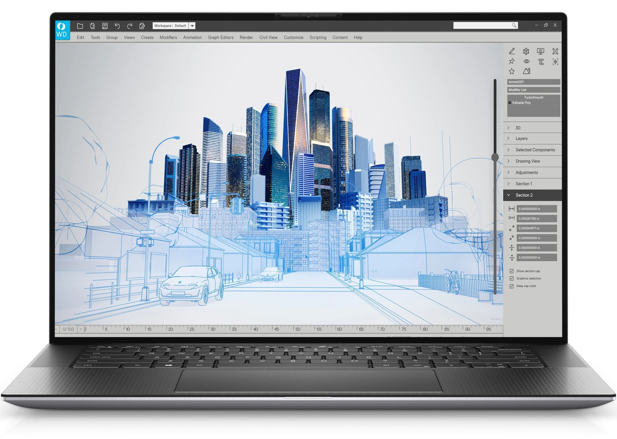 Laptop Dell Precision 5560, Intel Core i7 11850H 2.5 GHz up to 4.8 GHz, nVidia Quadro T1200 4 GB GDDR6, Wi-Fi, Bluetooth, WebCam, Display 15.6" 3840 by 2400, Touchscreen, 32 GB DDR4; 1 TB SSD M.2 NVMe NOU; Windows 11 Pro; 3 Ani Garantie, Ca Nou