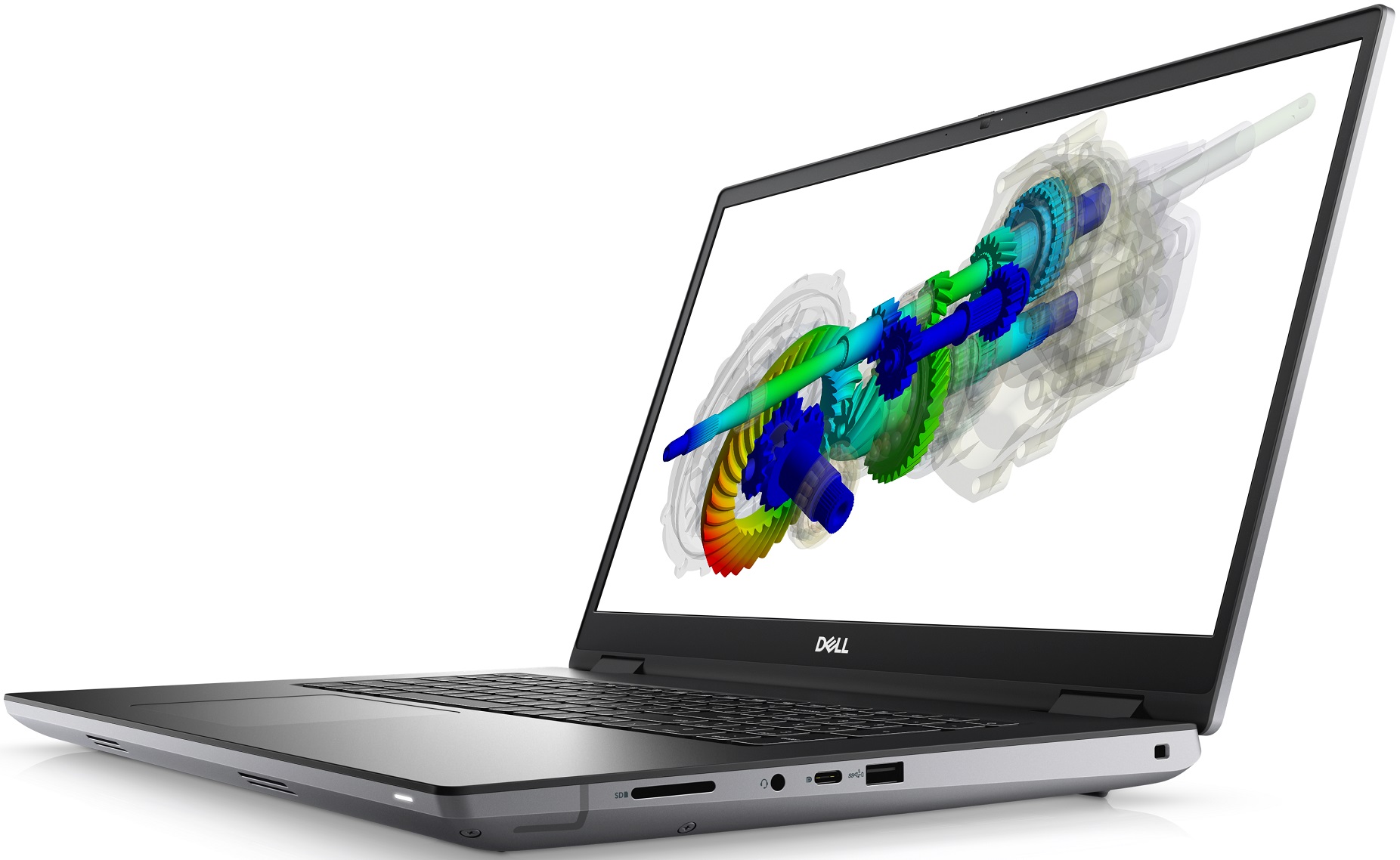 Laptop Dell Precision 7770, Intel Core i7 12850HX 2.1 GHz up to 4.8 GHz, nVidia RTX A4500 16 GB GDDR6, Wi-Fi, Bluetooth, WebCam, Display 17" 1920 by 1080, 64 GB DDR5; 2 x 1 TB SSD M.2 NVMe NOU; Windows 11 Pro; 3 Ani Garantie, Ca Nou - imaginea 5