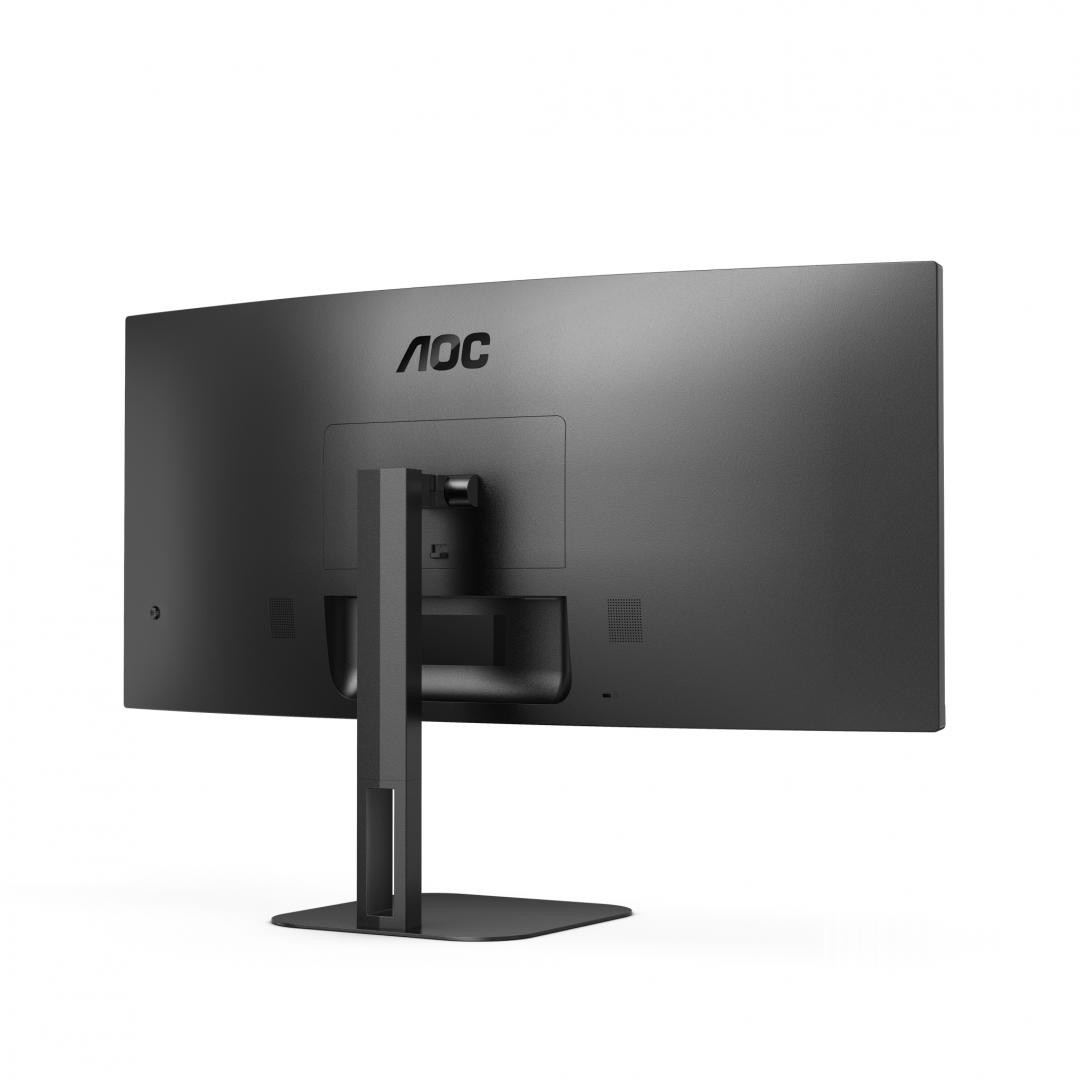 MONITOR AOC CU34V5C/BK 34 inch, Panel Type: VA, Backlight: WLED, Curvature: 1500R, Resolution: 3440x1440, Aspect Ratio: 21:9,  Refresh Rate:100Hz, Response time GtG: 4 ms, Brightness: 300 cd/m², Contrast (static): 3000:1, Contrast (dynamic): 20M:1, Viewing angle: 178/178, Colours: 16.7M, 5Wx2 - imaginea 7