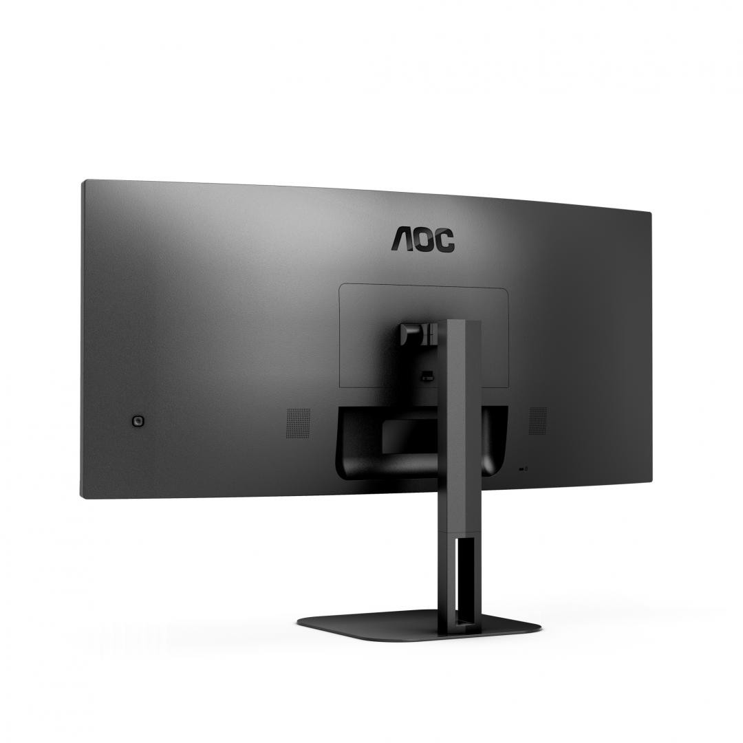 MONITOR AOC CU34V5C/BK 34 inch, Panel Type: VA, Backlight: WLED, Curvature: 1500R, Resolution: 3440x1440, Aspect Ratio: 21:9,  Refresh Rate:100Hz, Response time GtG: 4 ms, Brightness: 300 cd/m², Contrast (static): 3000:1, Contrast (dynamic): 20M:1, Viewing angle: 178/178, Colours: 16.7M, 5Wx2 - imaginea 8