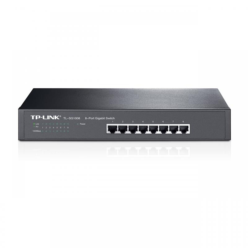 Switch TP-Link TL-SG1008, 8 port, 10/100/1000 Mbps - imaginea 1