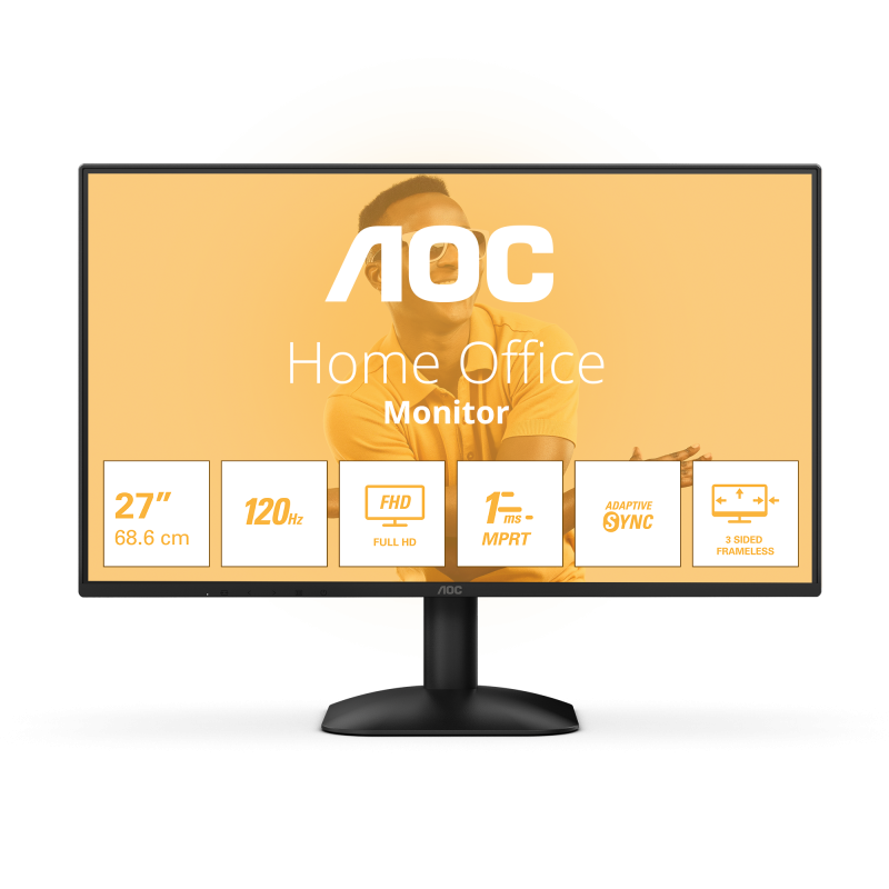 Monitor Consumer AOC 27B31H, 27", 1920 x 1080 pixeli, Black, 3 ani Garantie - imaginea 1