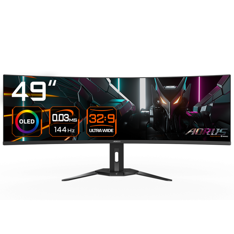Monitor Consumer GIGABYTE CO49DQ, 49", 5120 x 1440 pixeli, Black, 3 ani Garantie - imaginea 1