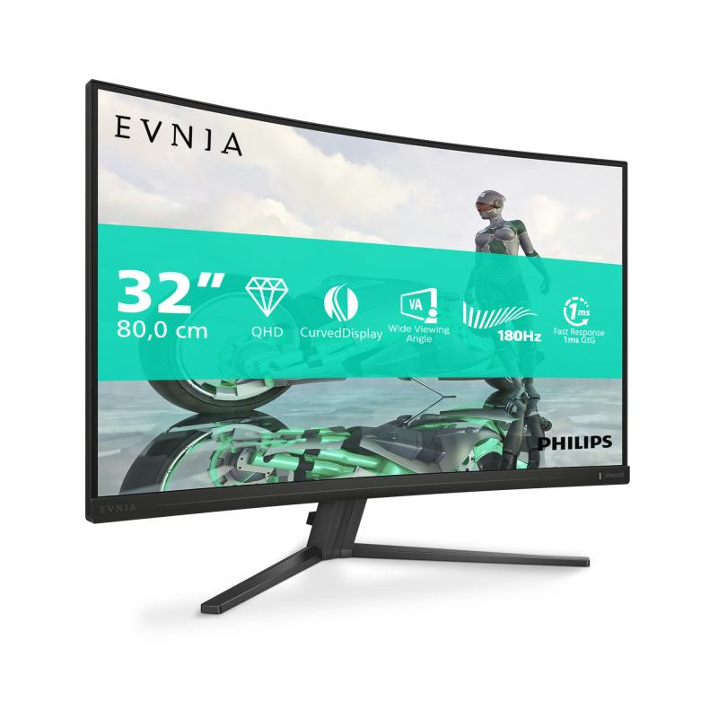 Monitor Consumer Philips 32M2C3500L/00, 31.5", 2560 x 1440 pixeli, Black, 3 ani Garantie - imaginea 1
