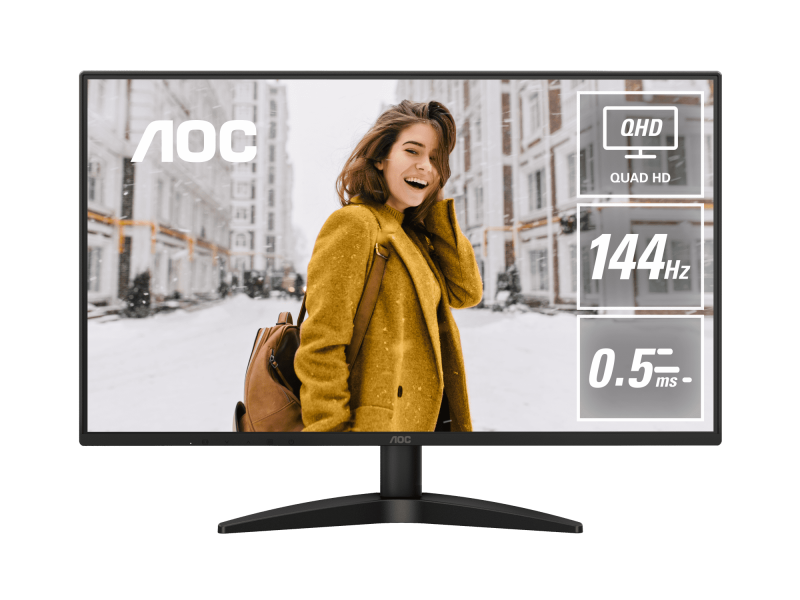 Monitor Gaming AOC Q27B36X, 27", 2560 x 1440 pixeli, Black, 3 ani Garantie - imaginea 1