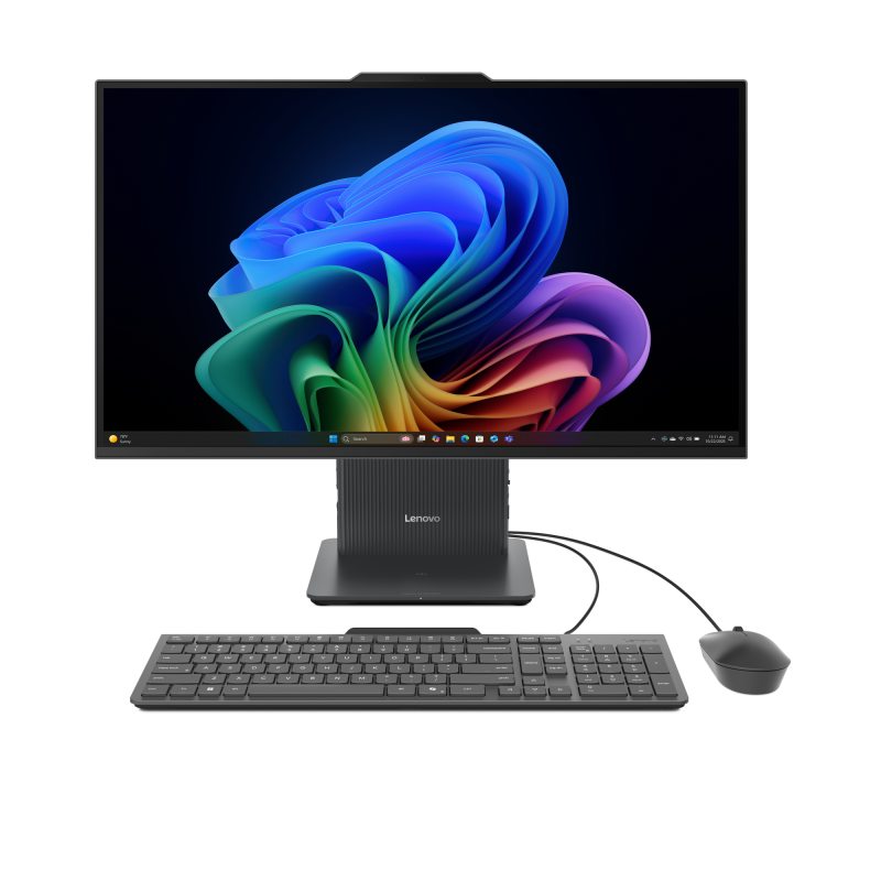 All-in-One Consumer Lenovo IdeaCentre AIO 27ILL11 cu procesor Intel Core Ultra 7 256V pana la 4.8 GHz, 27 inch, FHD, 16 GB, Intel Arc Graphics 140V, FreeDos, Grey, 2 ani Garantie - imaginea 1