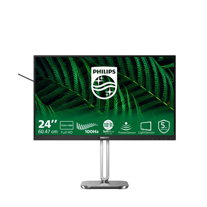 Monitor Consumer Philips 24B2G5200/00, 24", 1920 x 1080 pixeli, Anthracite, 3 ani Garantie - imaginea 1