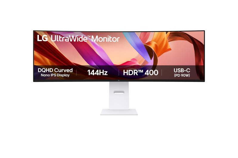 Monitor Commercial LG 49U950A-W, 49", 5120 x 1440 pixeli, Black, White, 2 ani Garantie - imaginea 1