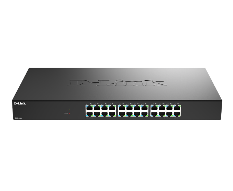 D-Link DMS-1024. Switch type: Unmanaged. Basic switching RJ-45 Ethernet ports type: 2.5G Ethernet (100/1000/2500), Basic switching RJ-45 Ethernet ports quantity: 24. MAC address table: 32000 entries, Switching capacity: 120 Gbit/s. Networking standards: IEEE 802.3, IEEE 802.3ab, IEEE 802.3az, IEEE - imaginea 1