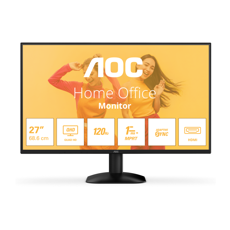 Monitor Consumer AOC Q27B35S3, 27", 2560 x 1440 pixeli, Black, 3 ani Garantie - imaginea 1