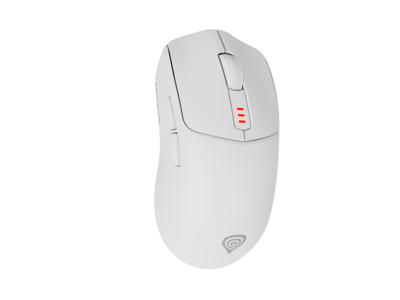 Mouse Gaming Wireless GENESIS Zircon 500, 10000 DPI, Alb - imaginea 1
