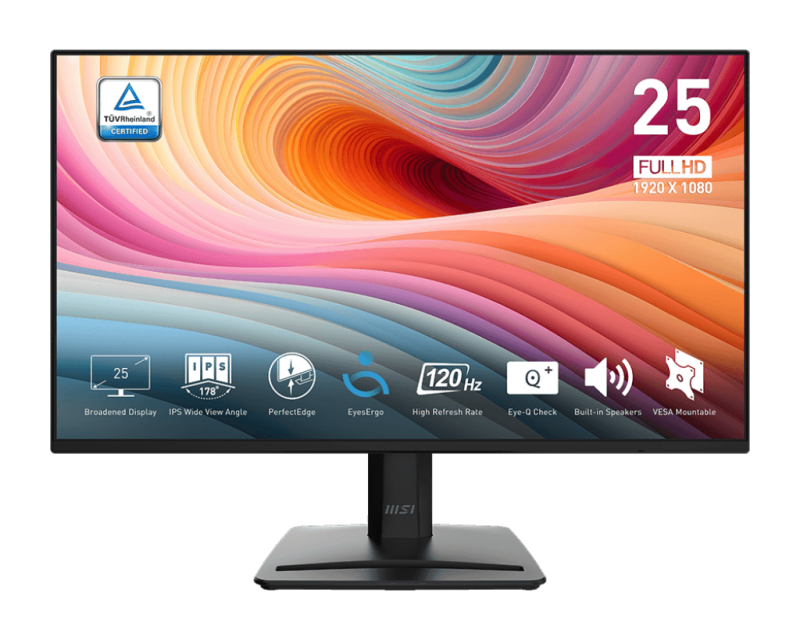 Monitor Consumer MSI PRO MP252 E2, 24.5", 1920 x 1080 pixeli, Black, 2 ani Garantie - imaginea 1