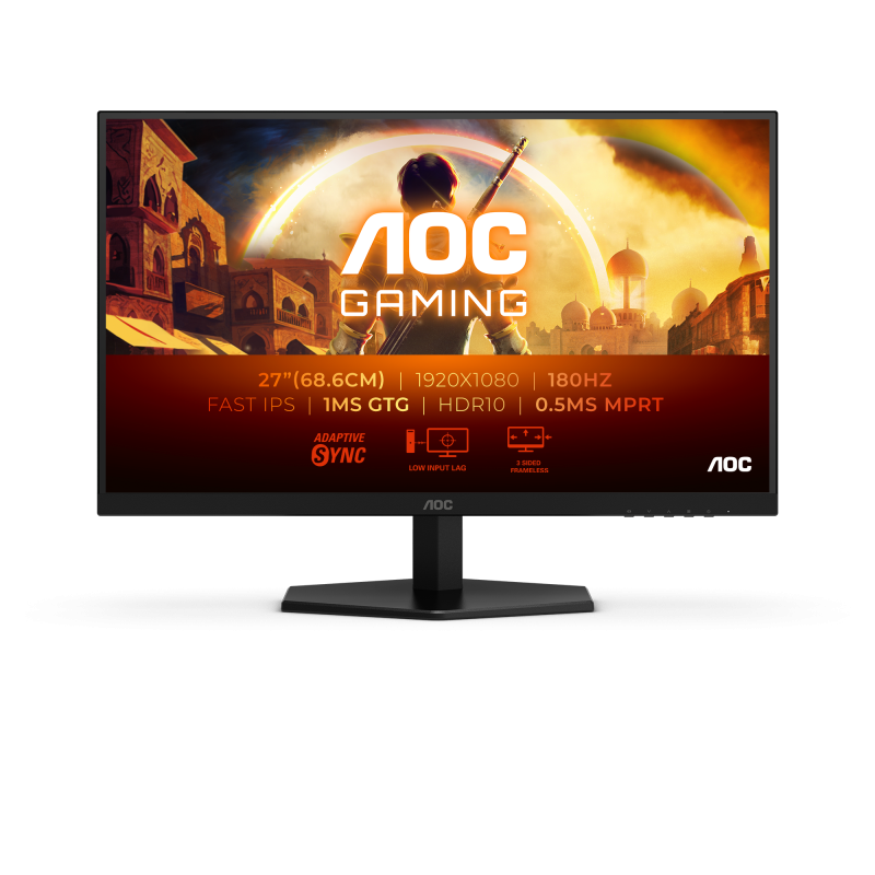 Monitor Gaming AOC 27G42E, 27", 1920 x 1080 pixeli, Black, 3 ani Garantie - imaginea 1