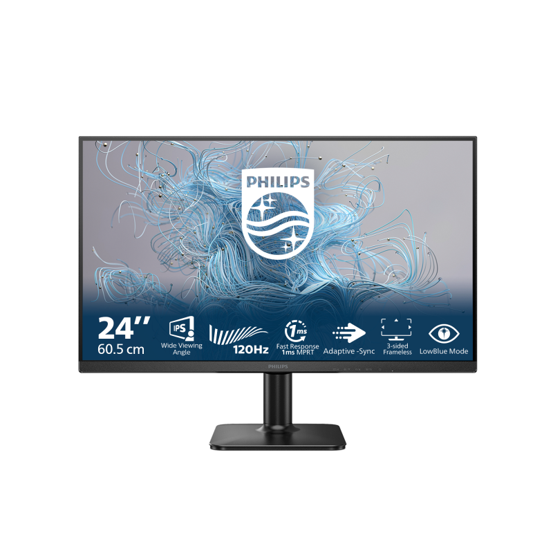 Monitor Consumer Philips 24E2N1110/00, 23.8", 1920 x 1080 pixeli, Black, 3 ani Garantie - imaginea 1