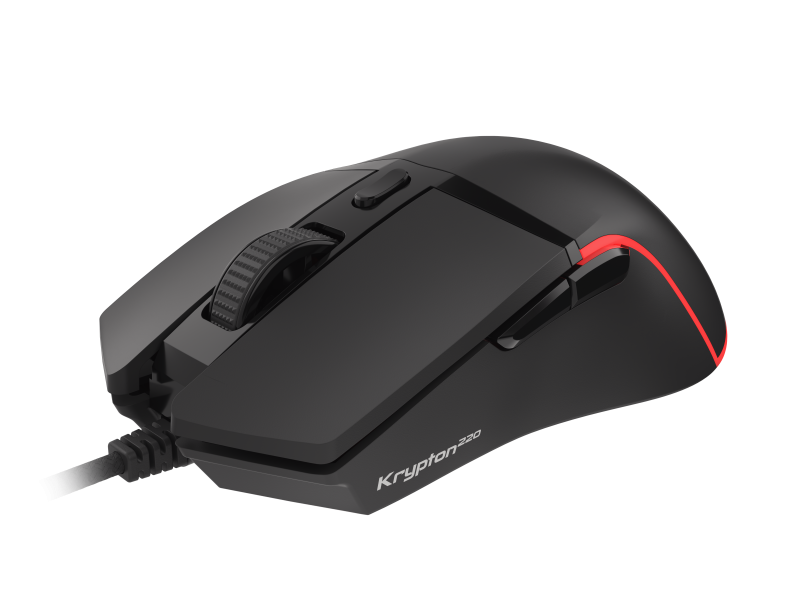 Mouse Gaming GENESIS Krypton 220, 6400 dpi, negru - imaginea 1