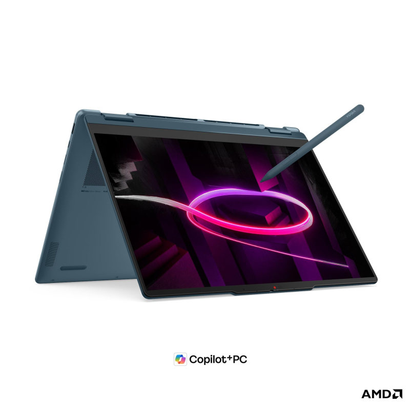 Laptop Consumer Lenovo Yoga 7 2-in-1 14AGP11, cu procesor Ryzen AI 7 445, 14'' OLED, 24 GB LPDDR5x, 1 TB, AMD Radeon 840M, Fara OS, 3 ani Garantie - imaginea 1