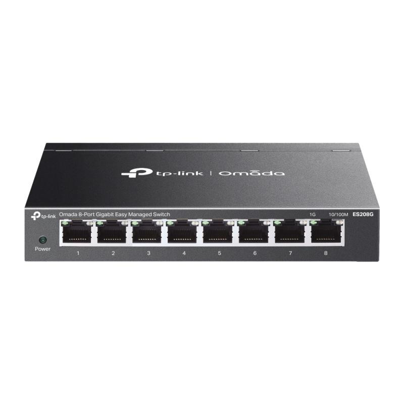 Omada 8-Port Gigabit Easy Managed Switch PORT: 8× Gigabit RJ45 Ports SPEC: Desktop Steel Case and Fanless FEATURE: Integration with Omada SDN Controller and Omada Cloud Essentials, Flow Control, Loopback Detection, Port Isolation, Port Mirroring, LAG, VLAN, IGMP Snooping, QoS, Storm Control - imaginea 1