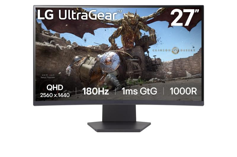 Monitor Gaming LG 27GS60QC-B, 27", 2560 x 1440 pixeli, Black, 2 ani Garantie - imaginea 1