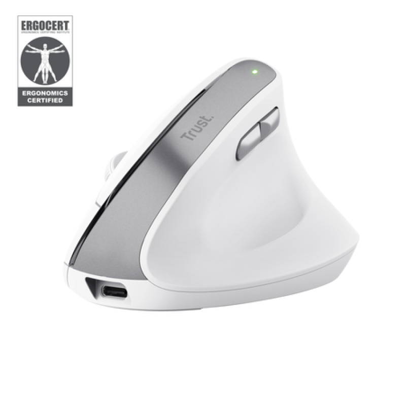 Mouse Wireless TRUST Bayo II, 2400 dpi, Alb - imaginea 1