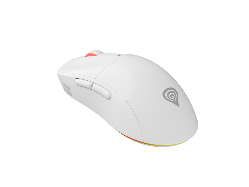 Mouse Gaming Wireless GENESIS Zircon XIII, 26000 DPI, Alb - imaginea 1