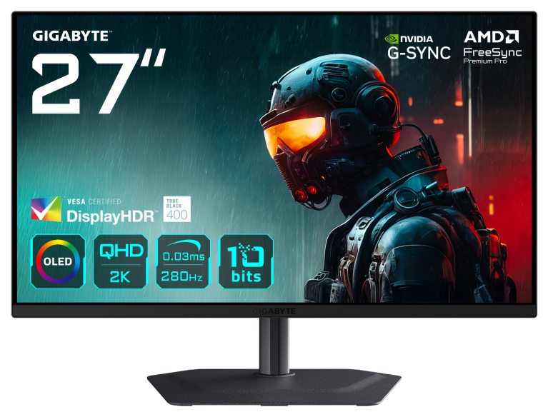 Monitor Consumer GIGABYTE MO27Q2A, 27", 2560 x 1440 pixeli, Black, 2 ani Garantie