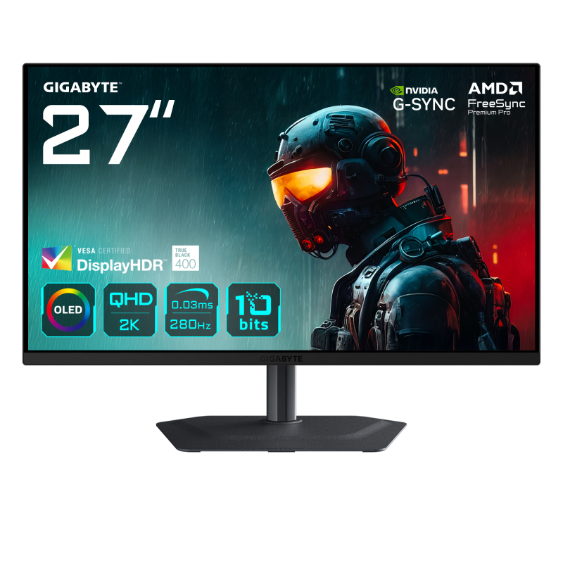 Monitor Consumer GIGABYTE MO27Q2A, 27", 2560 x 1440 pixeli, Black, 2 ani Garantie - imaginea 1