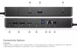 Docking Station Dell WD19, USB-C, Alimentator 130W inclus - imaginea 3