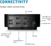Docking Station HP G5, USB-C, Alimentator 120W inclus - imaginea 3