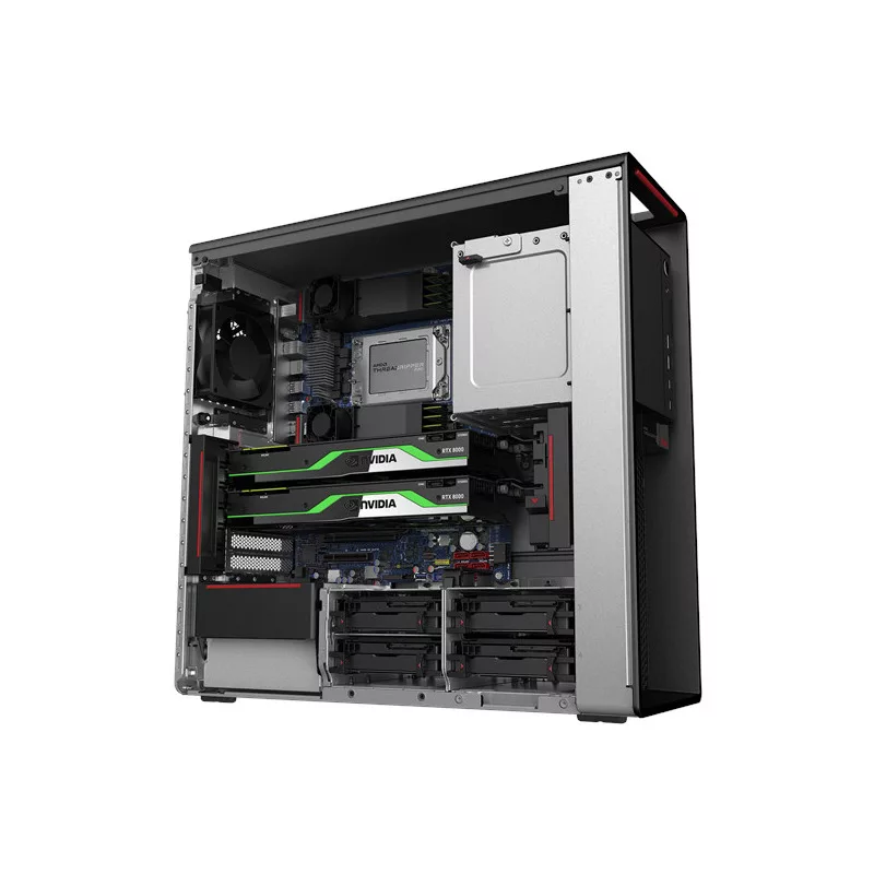 Calculator Lenovo ThinkStation P620, Tower, AMD Ryzen Threadripper PRO 5975WX 3.6 GHz up to 4.5 GHz, 256 GB DDR4 ECC; Fara Hard Disk; Placa Video nVidia Quadro P400, 2 GB GDDR5; Raid Controller Integrat; Windows 11 Pro; 3 Ani Garantie, Gaming - imaginea 8
