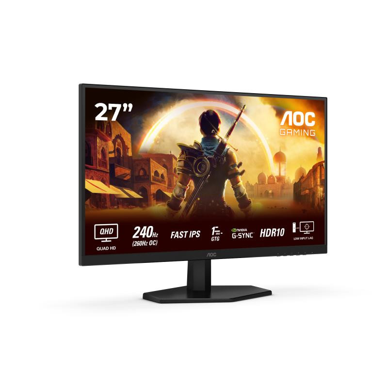 Monitor Consumer AOC Q27G42ZE, 27", 2560 x 1440 pixeli, Black, Red, 3 ani Garantie - imaginea 1