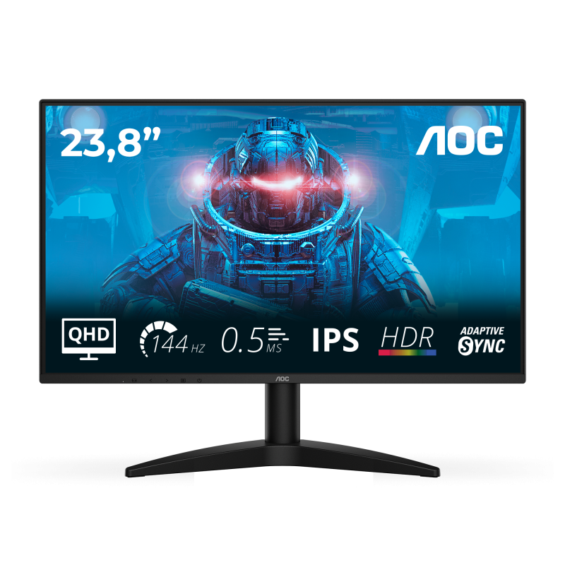 Monitor Gaming AOC Q24B36X, 23.8", 2560 x 1440 pixeli, Black, 3 ani Garantie - imaginea 1