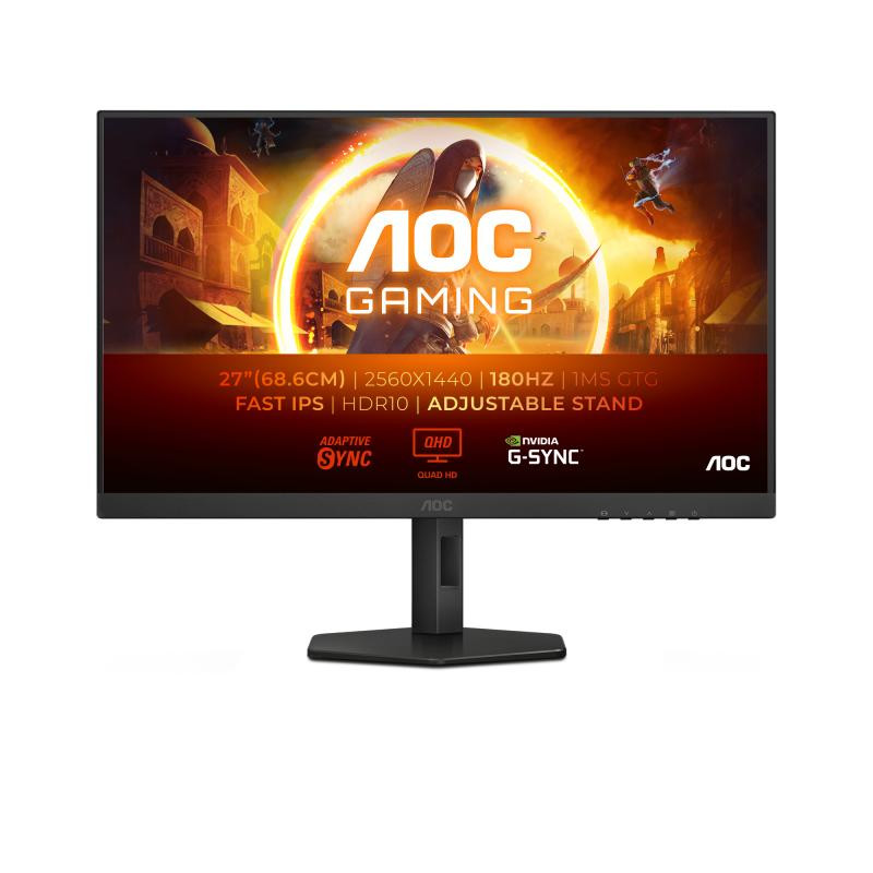 Monitor Gaming AOC Q27G4XF, 27", 2560 x 1440 pixeli, Black - imaginea 1