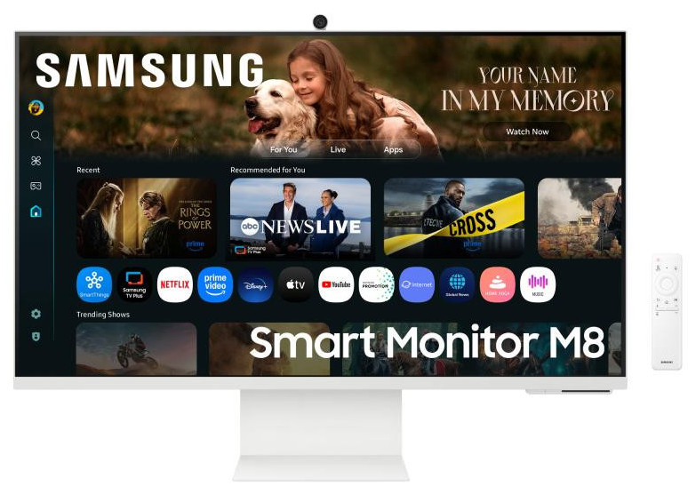 Monitor Samsung 32" LS32FM801UUXDU, Diagonal (inch): 32, Diagonal (cm): 81, Aspect ratio: 16:9, Panel: VA, Resolution: 3840x2160, Refresh Ra