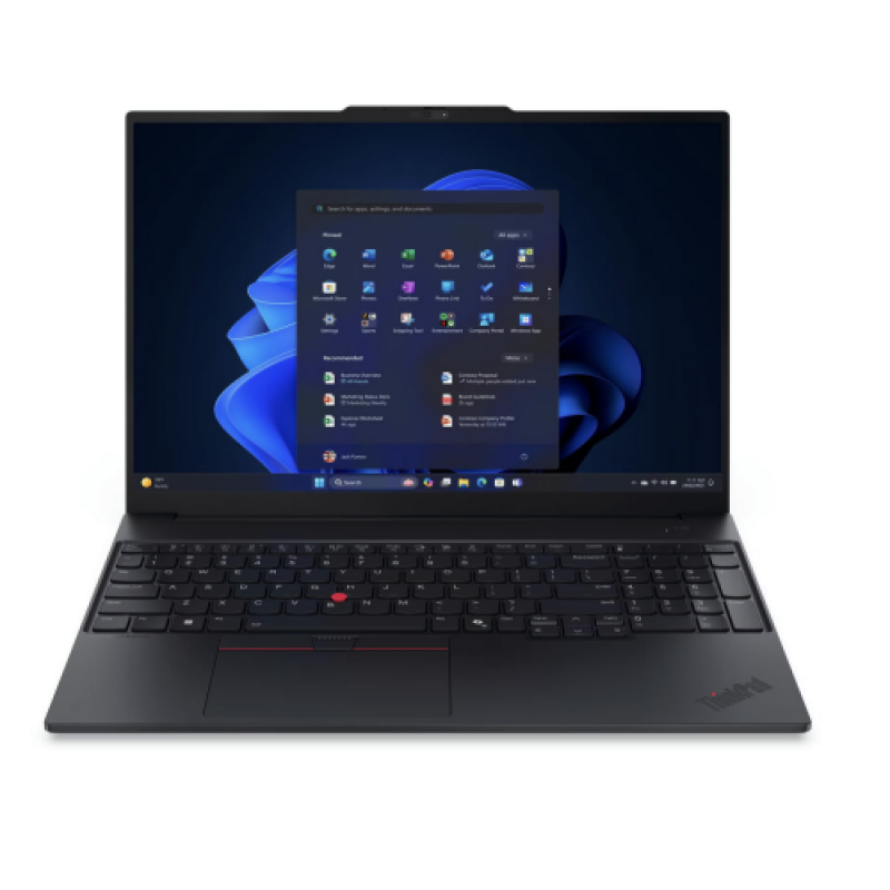 Laptop Business Lenovo ThinkPad E16 Gen 3, cu procesor AMD Ryzen 5 220, 16'' IPS, 16 GB DDR5, 512 GB SSD, AMD Radeon 740M, Fara OS, 3 ani Garantie - imaginea 1