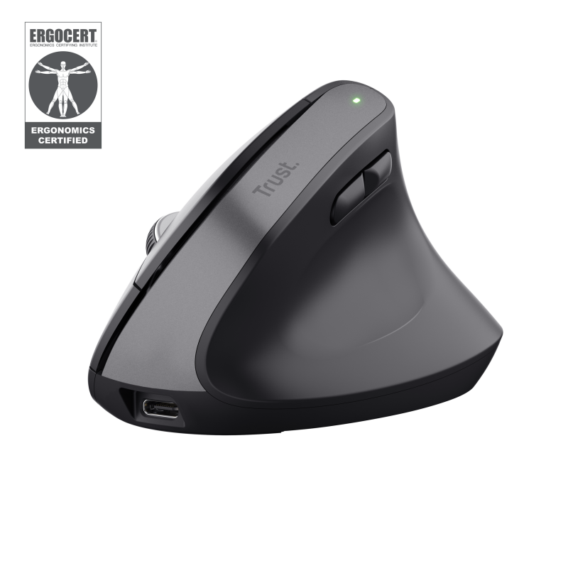 Mouse Wireless Trust Bayo+, 2400 DPI, Negru - imaginea 1