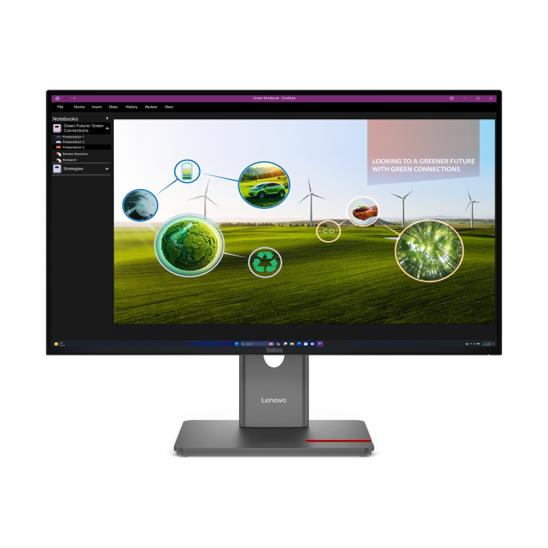 Monitor Commercial Lenovo ThinkVision P27Q-40, 27", 2560 x 1440 pixeli, Black, 3 ani Garantie - imaginea 1